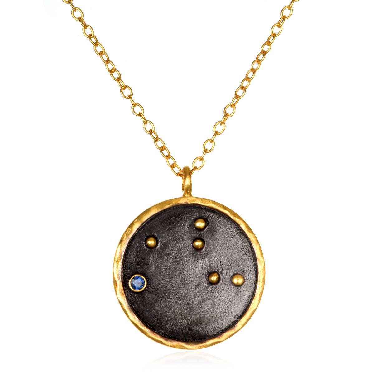 Satya Jewelry - Wholesale Pendant/Charm Necklace - Gunmetal Zodiac Constellation Necklace 18" - SOLD INDIVIDUAL9