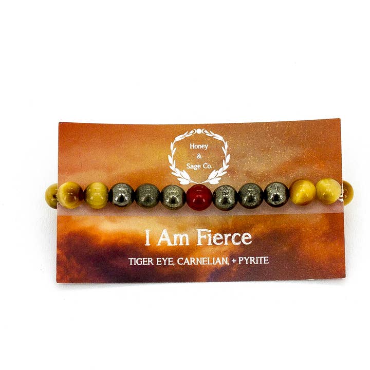 I Am Fierce Mala - Braccialetto per preghiera per la vendita all'ingrosso da parte di Honey & Sage Co