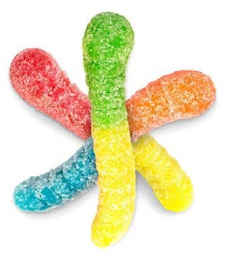 Sunflower Food Company - Vente Bonbons gélifiés - Pocketsnak-Gummi Super Sour Worms sac 6 oz1