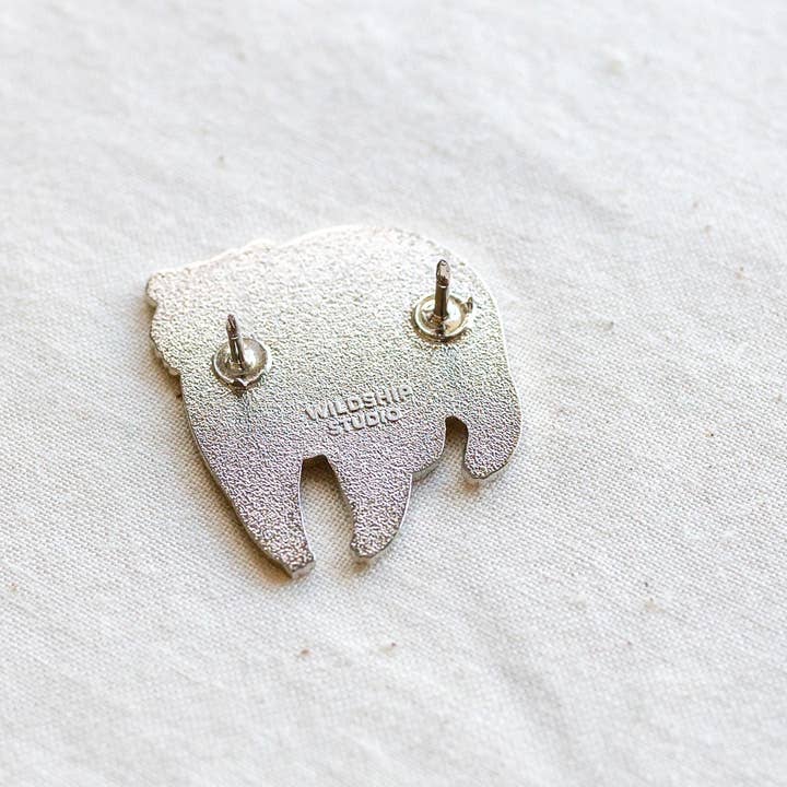 Wildship Studio – Engroshandel Reversnål/knap – Moon Bear Emalje5