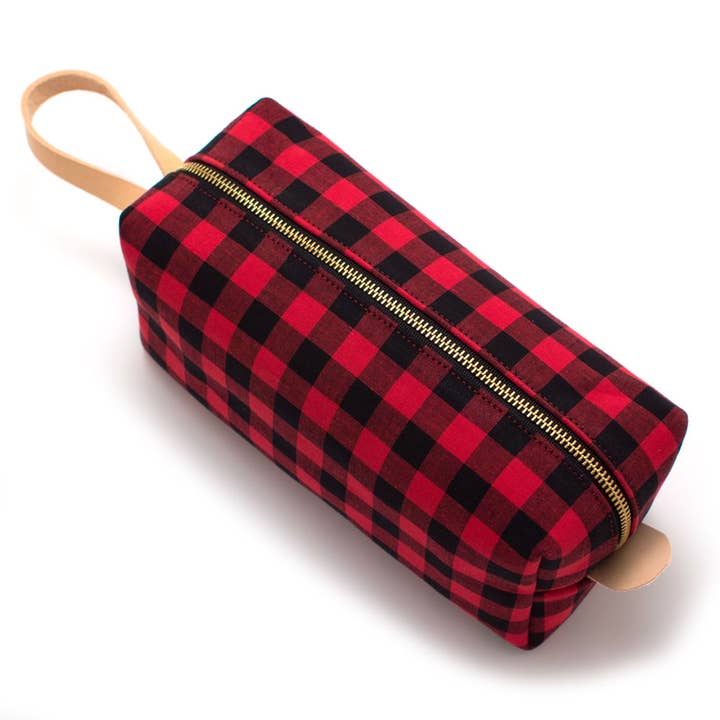 Buffalo Check Trousse de voyage pour la vente par General Knot & Co.