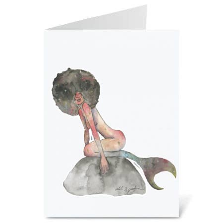 Galaxy Sjöjungfru hälsningskort för wholesale av Adele by Adele Jackson