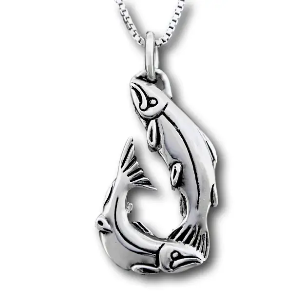 McKenzie Jewelry Arts - Wholesale Pendant/Charm Necklace - Salmon Hook Pendant0