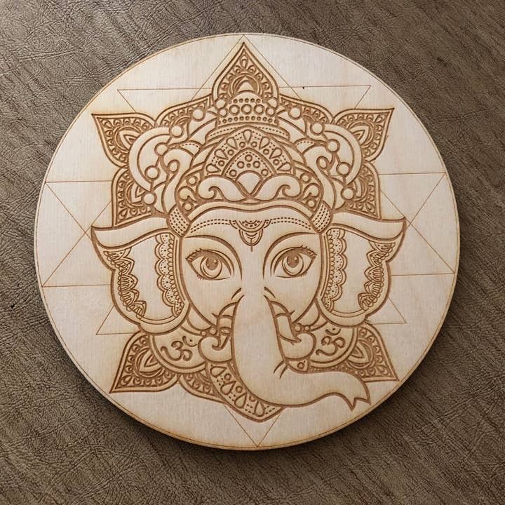 Ganesha Yantra Crystal Grid - Ganesh for wholesale by Zen and Meow