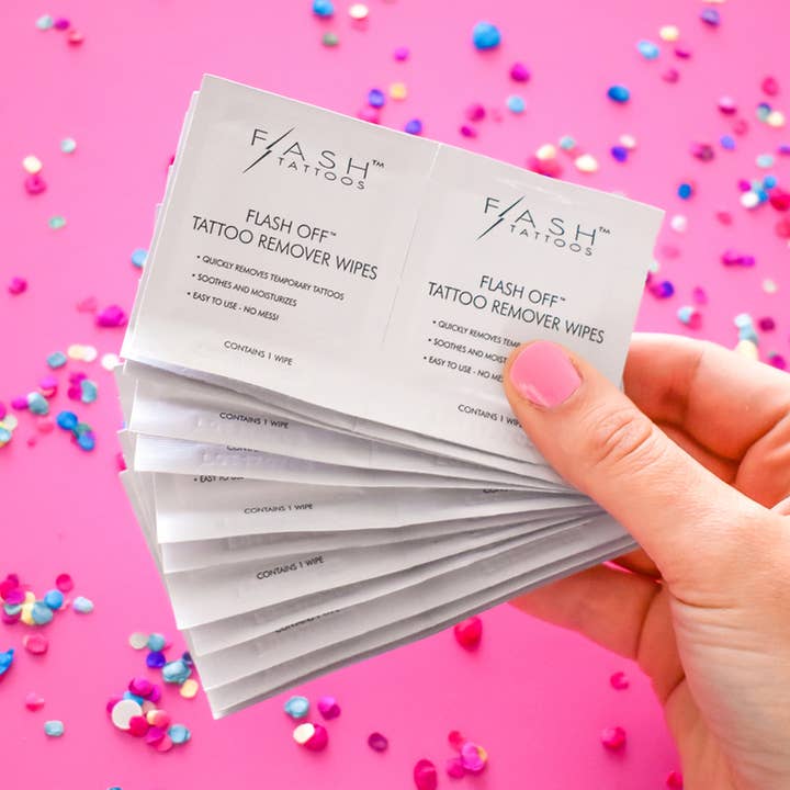 RIMUOVI TATUAGGI FLASH OFF (QTÀ: 24) per la vendita all'ingrosso da parte di Flash Tattoos