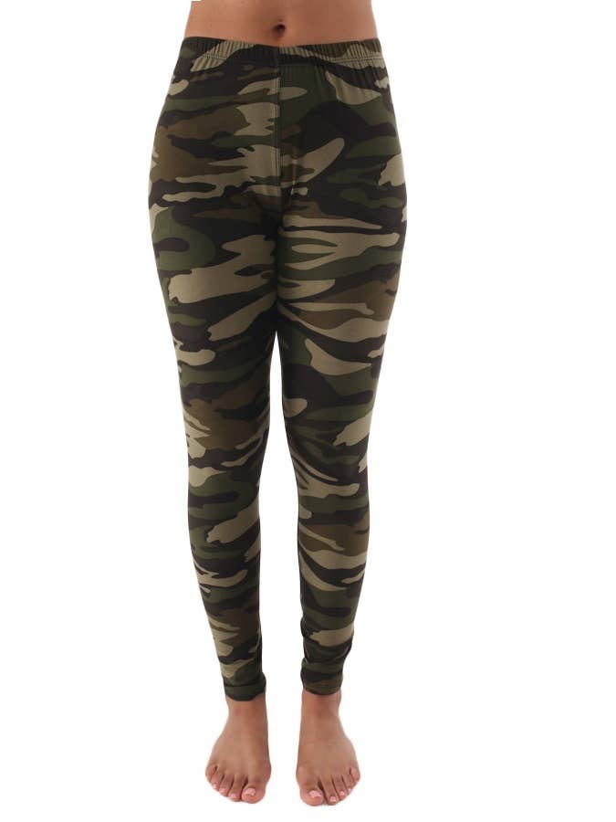 ITZON - Wholesale Athletic/Lounge Leggings - Women's - PL149 Camo Legging - Regular2