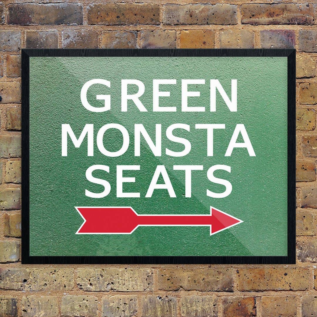 Fridgedoor - Wholesale Magnet - 2.5'' x 3.5'' Green Monsta Seats Sign Magnet0