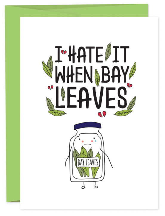 Humdrum Paper - Wholesale Everyday Greeting Card - When Bay Leaves Greeting Card0