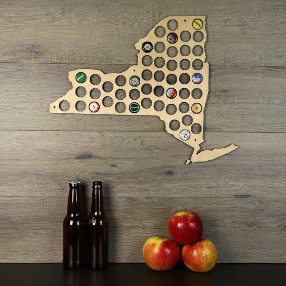 Torched Products - Wholesale Wall Accent - Men’s Gift State Beer Cap Map – Beer Cap Collector/Display91