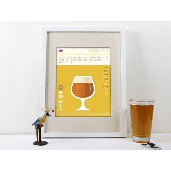 The National Anthem - Wholesale Art Print - 5” x 7” Barley Wine Beer Art Print1