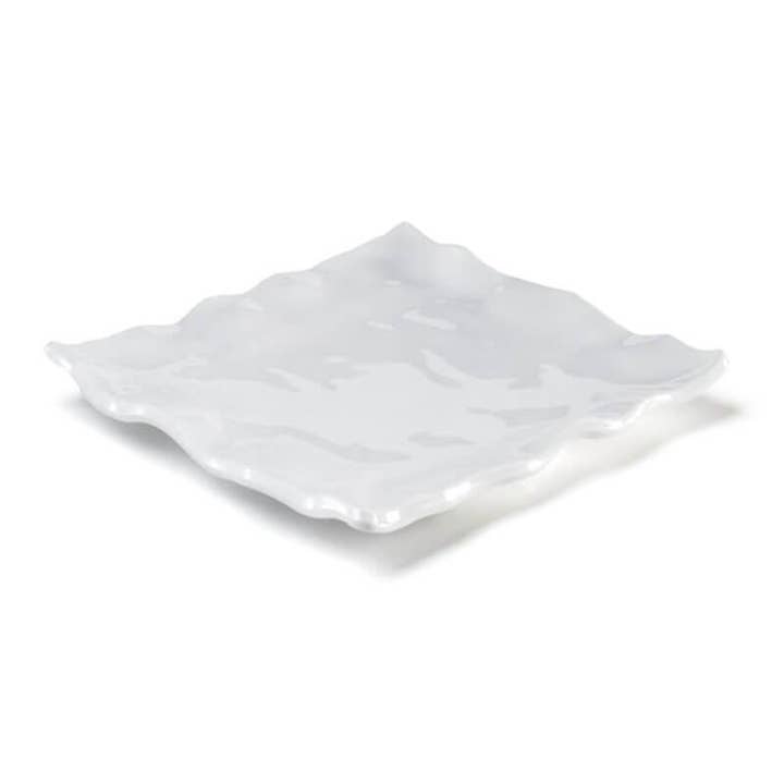 Q Squared - Wholesale Platter - Ruffle 12" Small Square Platter