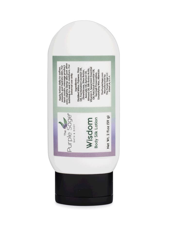 2 oz Wisdom Body Lotion for wholesale by The Purple Sage