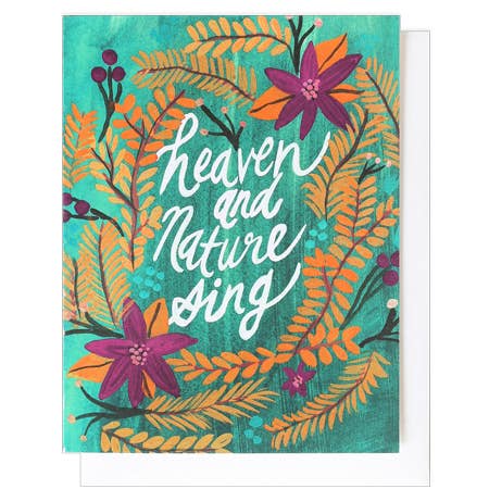 Thimblepress - Wholesale Christmas Card - Heaven & Nature Sing Christmas Greeting Card