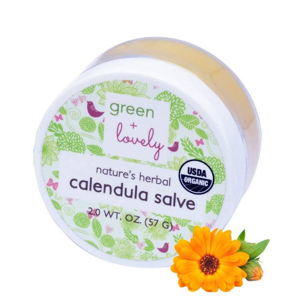 green + lovely - Wholesale Verzorgende zalf/balsem/crème - Nature's Herbal Calendula Salve, biologisch ongeparfumeerd - eczeem