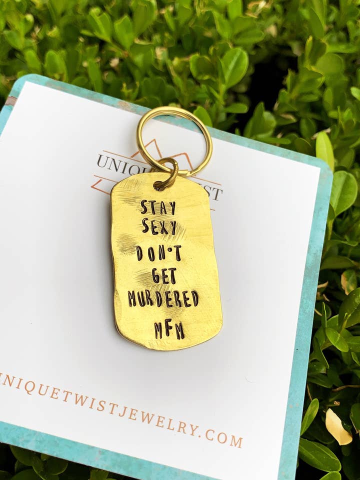 My Favorite Murder Keychain for wholesale by Unique Twist Jewelry