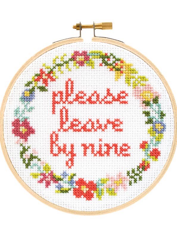 Please Leave By Nine Cross Stitch Kit and other Purchase Wholesale stitched. Free Returns & Net 60 Terms on Faire trending on Faire.