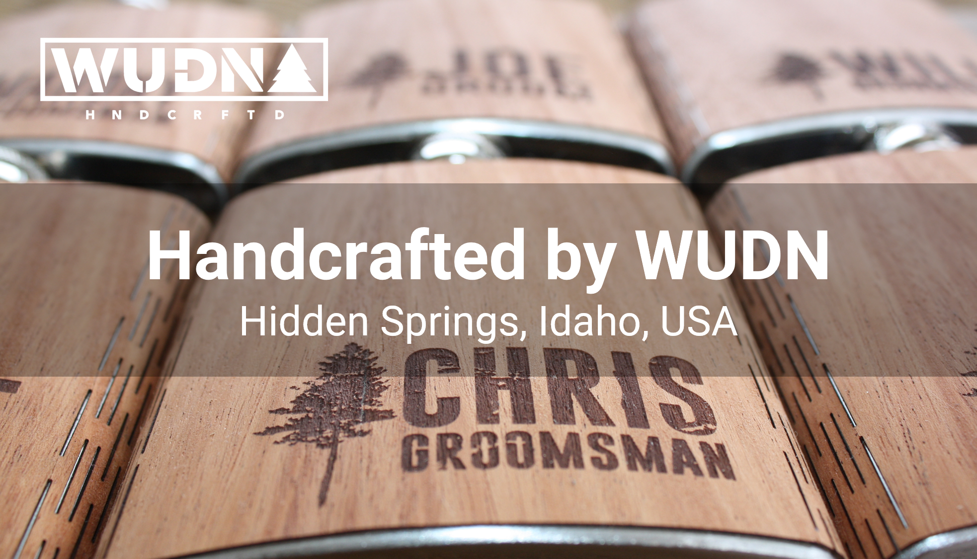 WUDN Handcrafted – wholesale Plunta – 6 oz. Trähöftkolv (med presentförpackningsalternativ)12