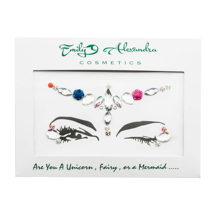 Jewel Face and Chest Masks - Princess for wholesale by Emily Alexandra Cosmetics