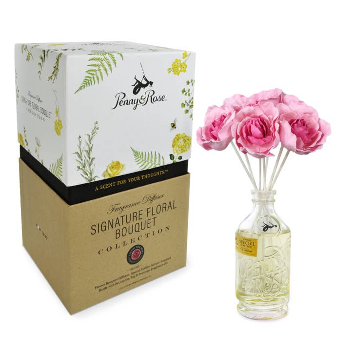 Petite Pink Rose - Signature Floral Bouquet Diffuser for wholesale by Penny & Rose