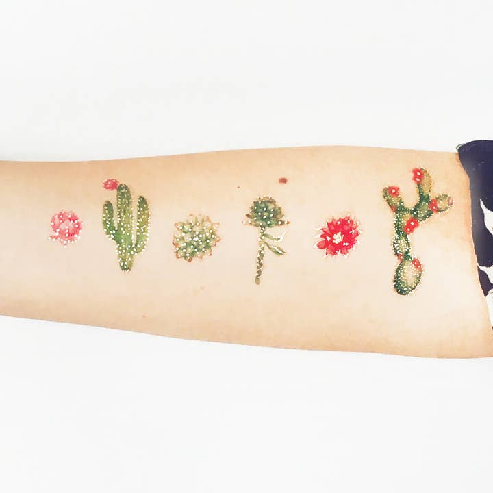 Cactus 2 Temporary Tattoos Stickers for wholesale by PAPERSELF