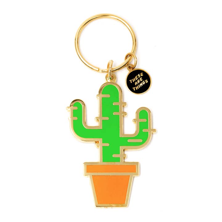 Cactus Enamel Keychain for wholesale by These Are Things