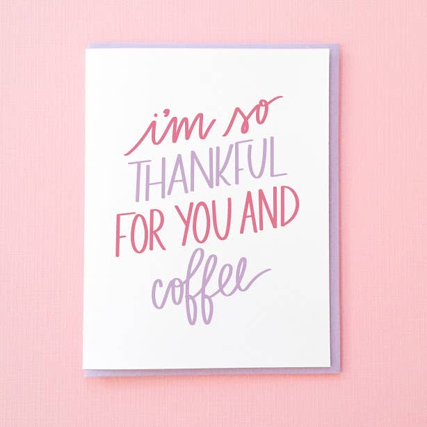 Tick Tock Press - Wholesale Thank You Card - And Coffee0