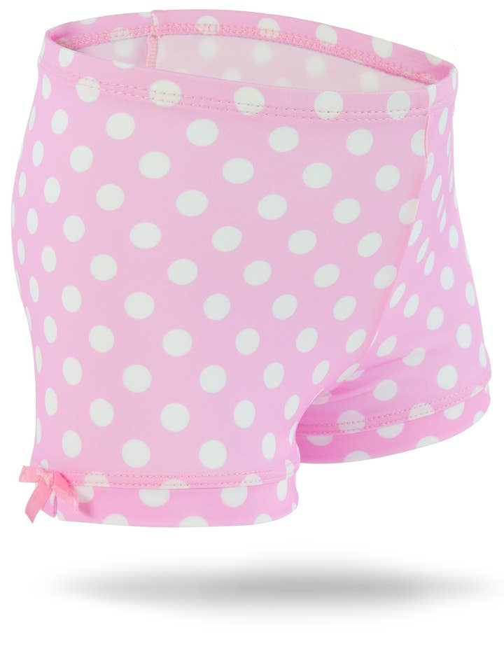 Polka Dot Girls Spandex Shorts for wholesale by Monkeybar Buddies