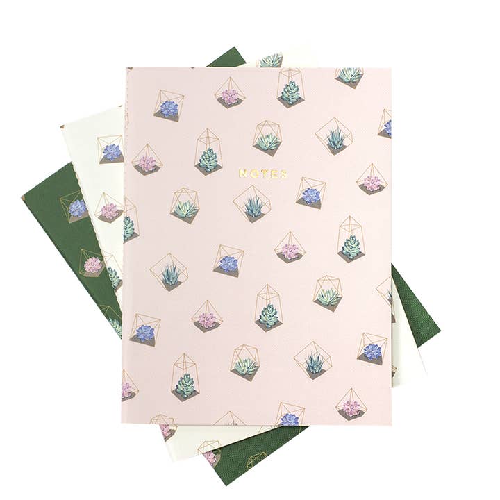 Hadron Epoch Design Studio - Wholesale Notebook - Large Terrarium Notebook 3/SET