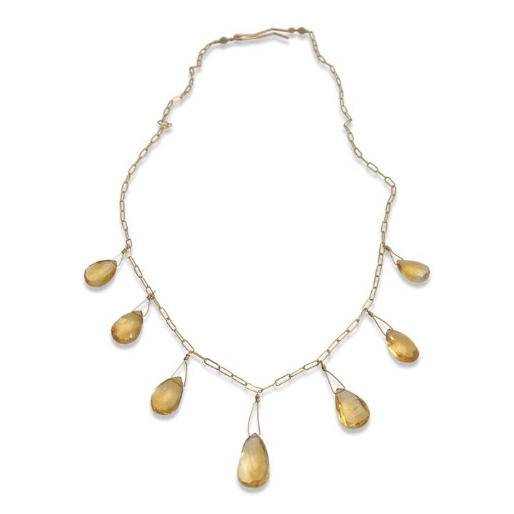 Collier Citrine Sept pour la vente par Delisch Jewelry & Accessories