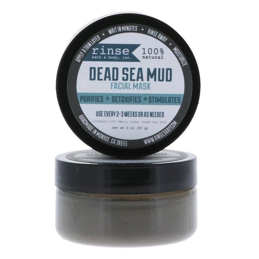Rinse Bath Body Inc - Wholesale Skincare Face Mask - Dead Sea Mud Mask | 2oz | Detoxifying Face & Body Mask1