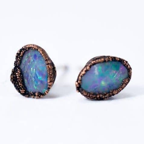 Polished Opal Earrings for wholesale by HAWKHOUSE