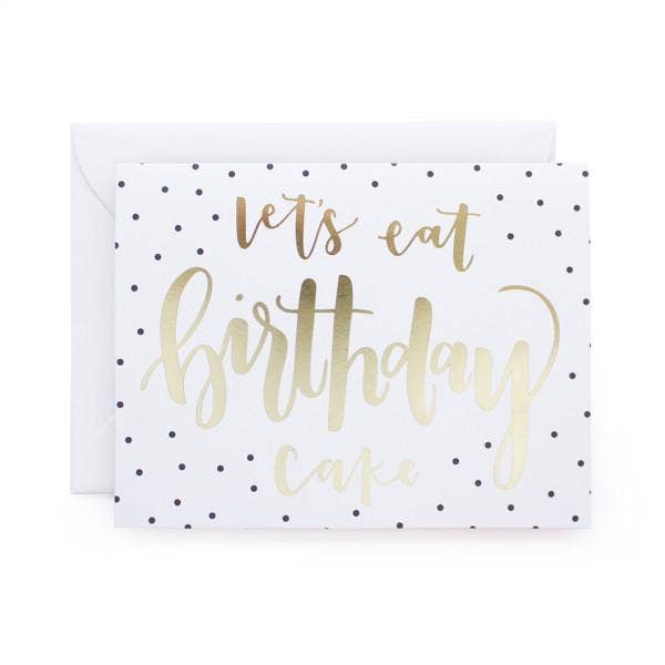 Carte d'aluminium pour gâteau d'anniversaire pour la vente par Alexis Mattox Design