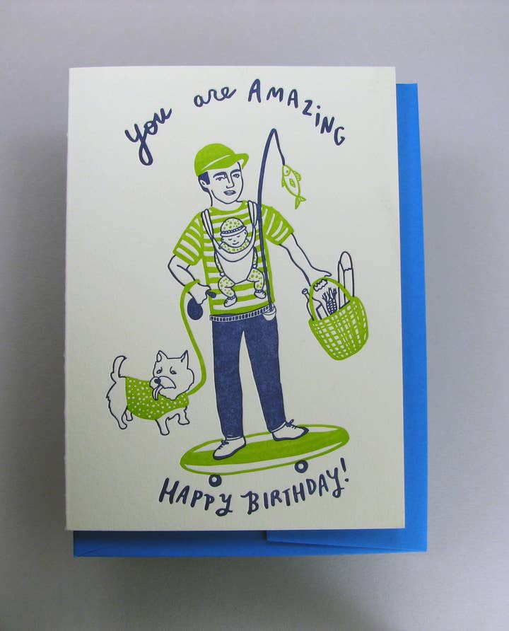 Wolf & Wren Press - Wholesale Verjaardagskaartje - Geweldige vader verjaardag