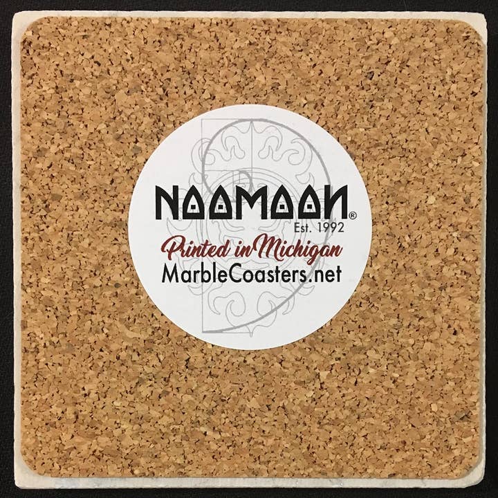 Noomoon - Wholesale Coasters - Michigan Petoskey Stone Printed Coaster2
