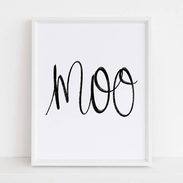 Moo Print for wholesale by Southern Top Stitch