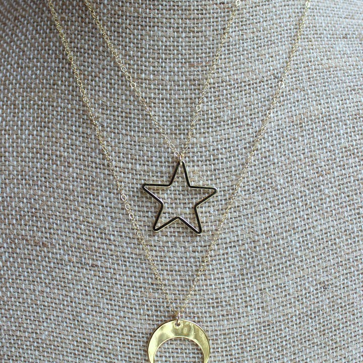 Laalee Jewelry - Vente Colliers à pendentif - Collier lune, collier étoile