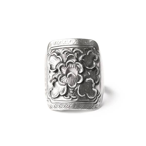Blooming Flower Adjustable Ring for wholesale by Great Falls Jewelry