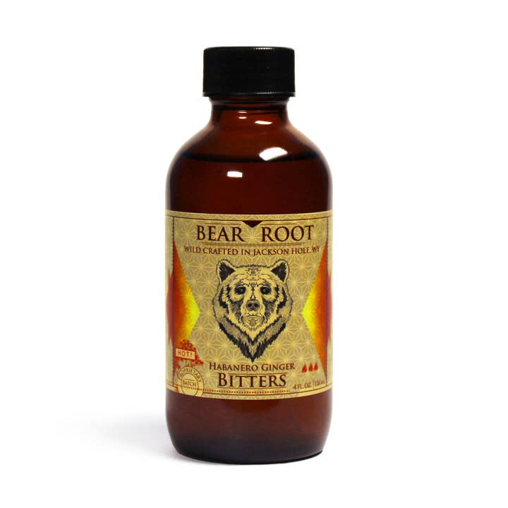 4 oz Habanero Bitters au gingembre pour la vente par Bear Root Bitters