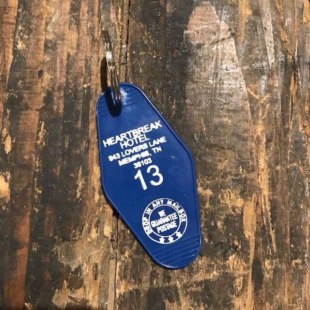 Motel Key Fob - Heartbreak Hotel for wholesale by The 3 Sisters Design Co.