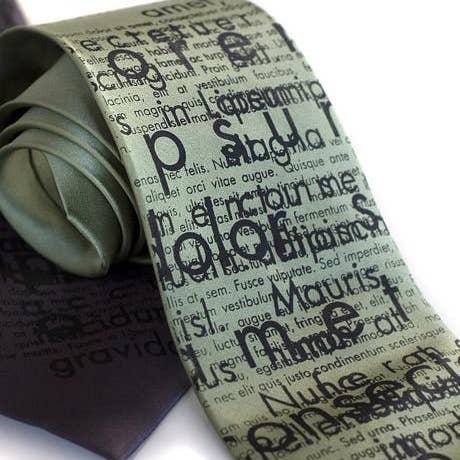 Cyberoptix Tie Lab - Wholesale Necktie - Men's - Lorem Ipsum Necktie