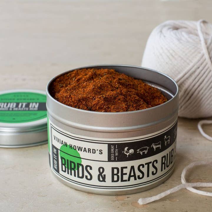 Birds and Beasts Rub for wholesale by Vivian Howard's Put-Ups