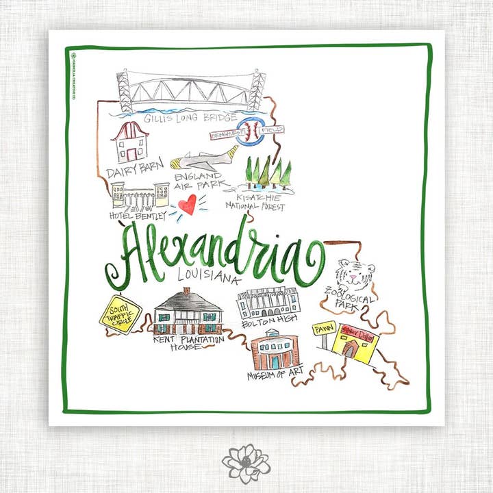 Alexandria Kitchen Towel for wholesale by Magnolia Creative Co.