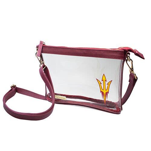 Small Crossbody Collegiate Licensed for wholesale by Capri Designs