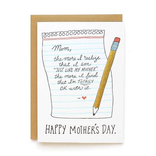 Just Like Mom | Mother's Day Card for wholesale by Wild Ink Press
