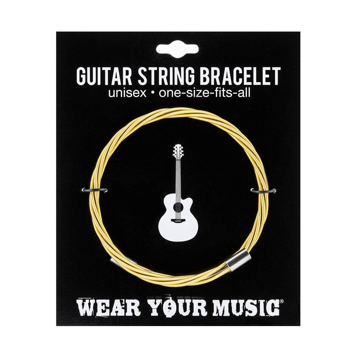 Wear Your Music - Wholesale Woven/Braided Bracelet - God Gold Guitar String Bracelet2