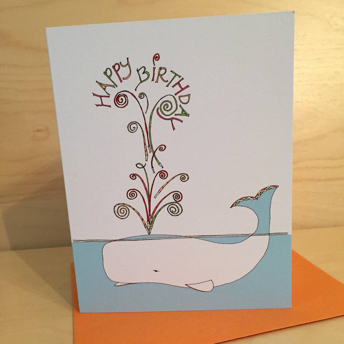 Rachelink Cards & Illustrations – Engroshandel Fødselsdagskort – Whale Fødselsdag Card2