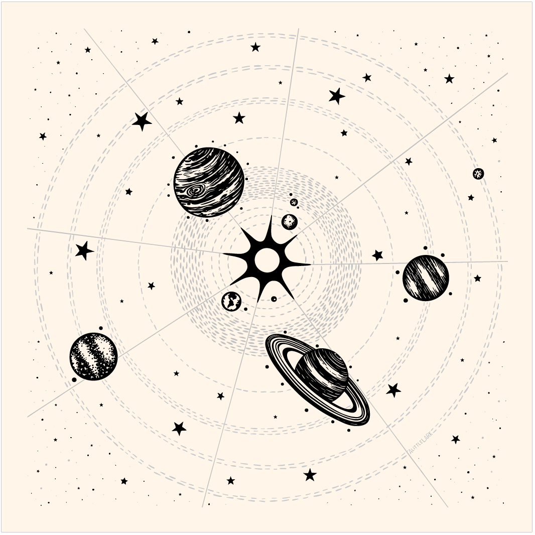 Little Lark - Wholesale Bandana - Women's - Solar System Bandanas0