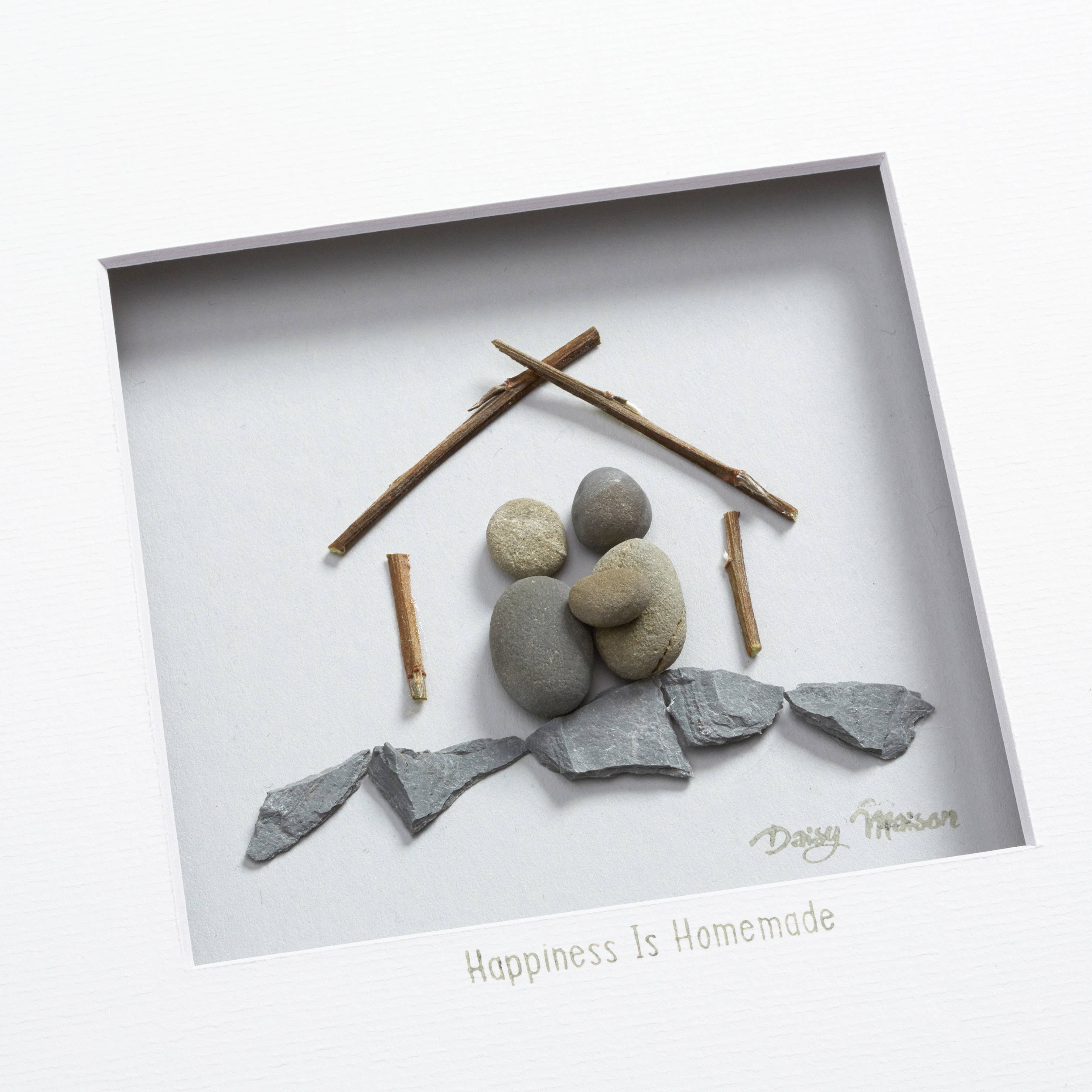 Daisy Maison - Wholesale Art Print - 40cm x 40cm Homemade Pebble Art1