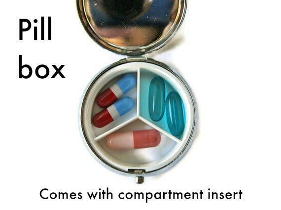 Unique Art Pendants - Wholesale Pill Organizer - Day of the Dead Case1