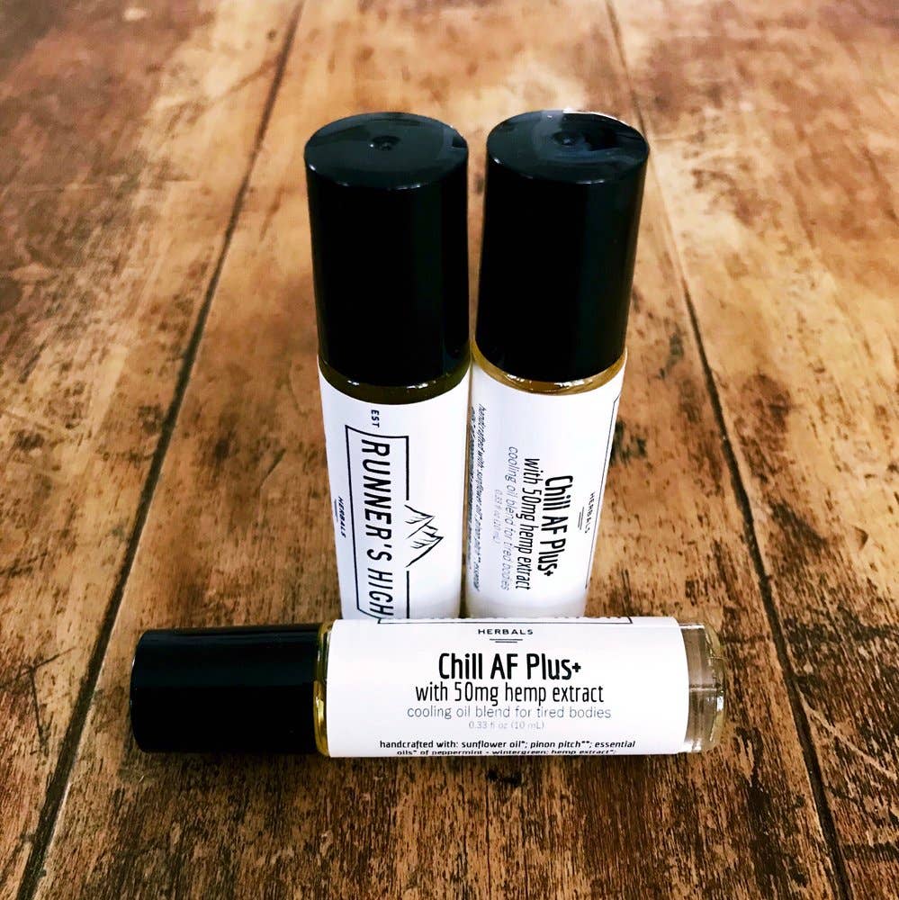 Runner’s High Herbals - Wholesale Essential Oil Roll-On - Chill AF Plus+ | A Cooling Oil Blend - 10 ml0